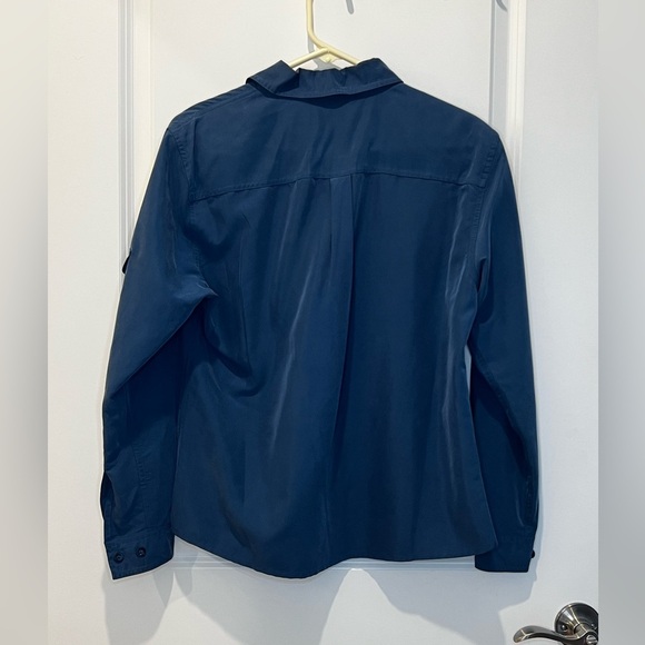 Apparenza Women’s Blue Button Up Size Small - Picture 2 of 11